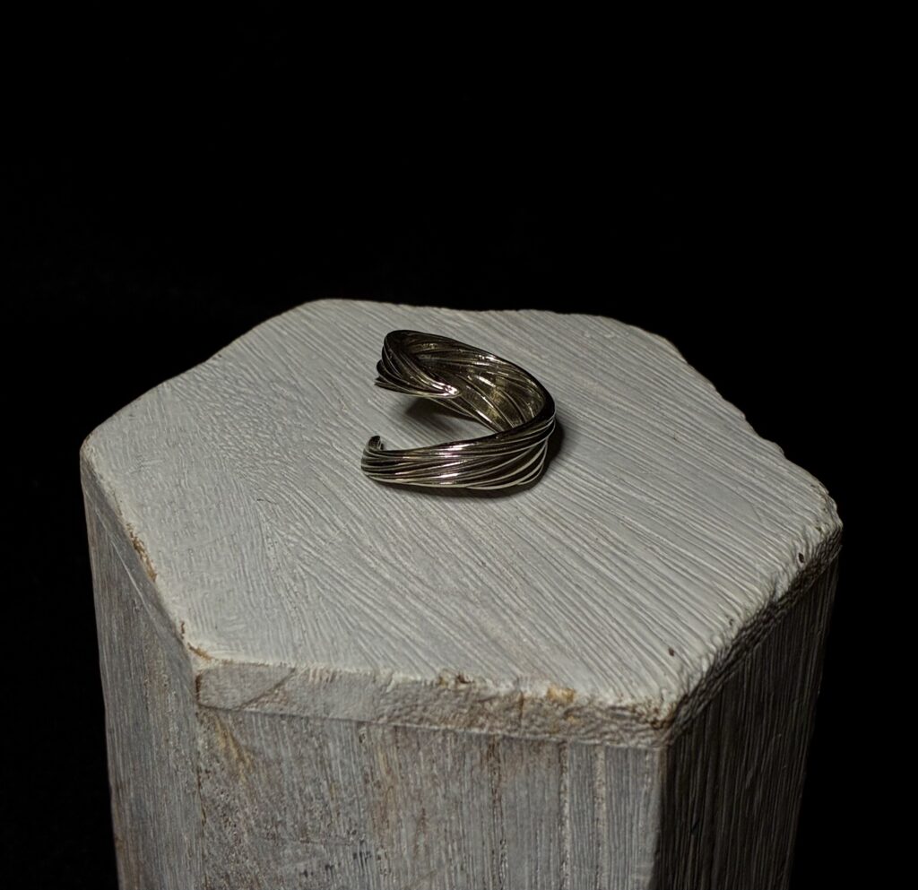 Feather to Flight, Sterling Silver Ring by Kim Fox