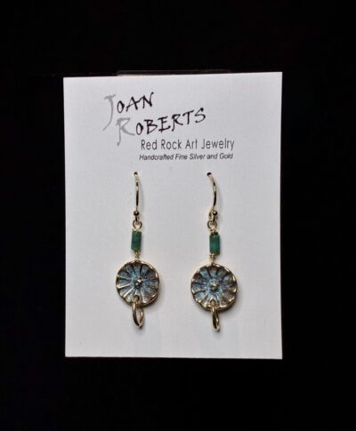 Bronze Button Earrings by Joan Roberts