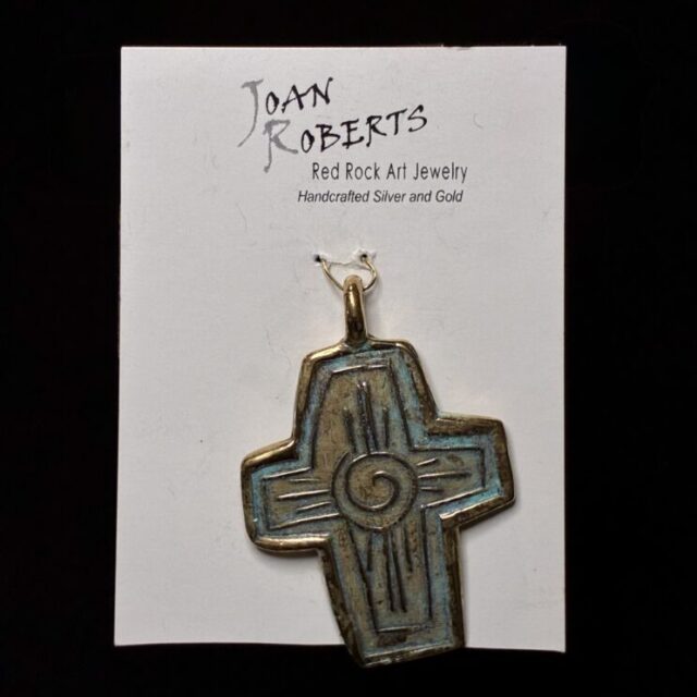 Bronze Cross Pendant by Joan Roberts