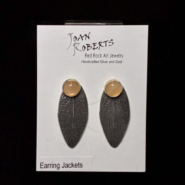 Sterling Silver Large Leaf Earring Jackets by Joan Roberts