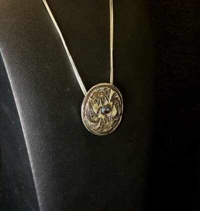 Fs (CZ Medalian) Sterling Silver Chain by Joan Roberts