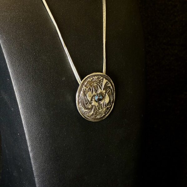 Fs (CZ Medalian) Sterling Silver Chain by Joan Roberts