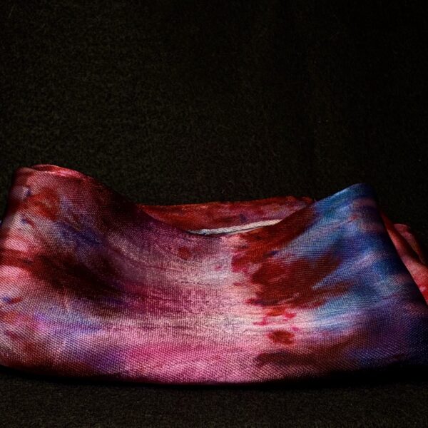 Hand Dyed Silk/ Rayon Scarf by Joan Roberts