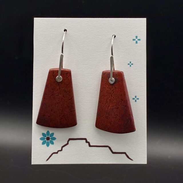 Sonoran Sunrise Chrysocolla & Sterling Silver Earrings by Nancy Foo