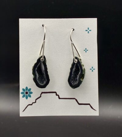 "A Million Stars" Tabasco Drusy Geode Earrings by Nancy Foo