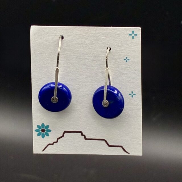 “Starlit Sky” Lapis Lazuli & Sterling Silver Earrings by Nancy Foo