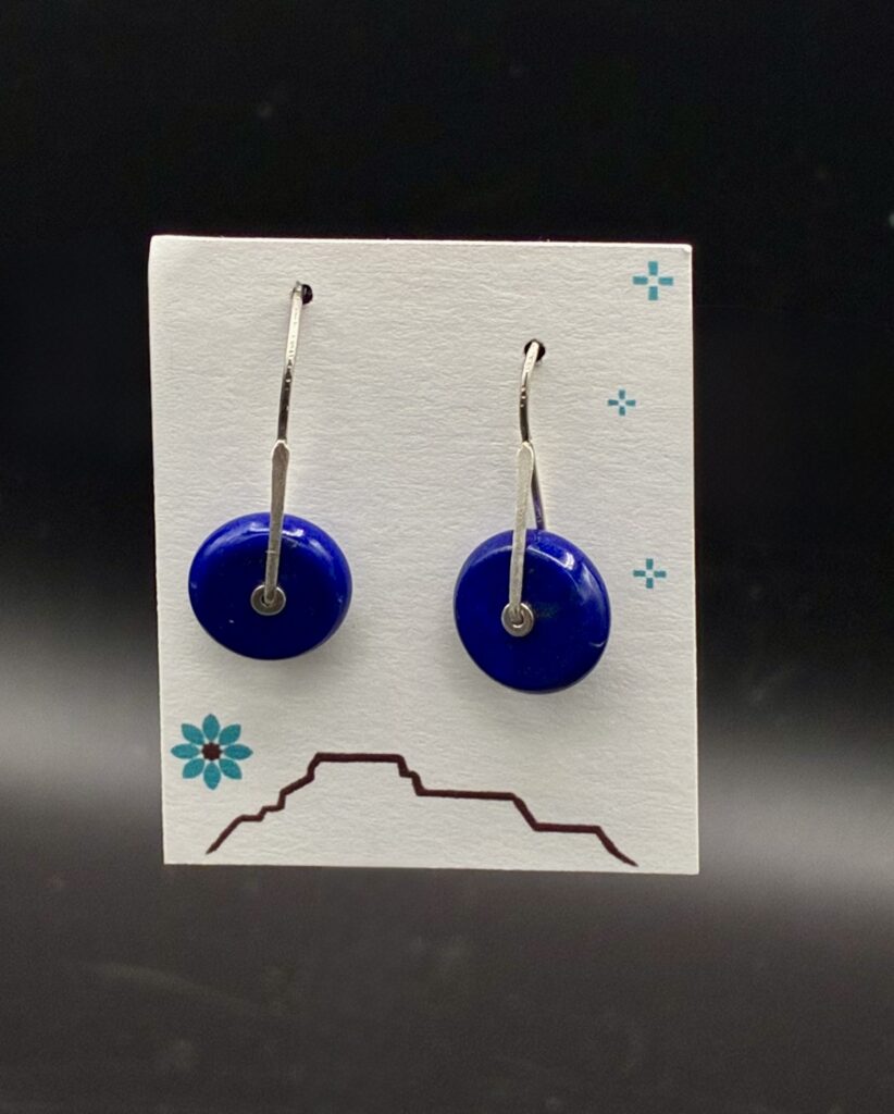 “Starlit Sky” Lapis Lazuli & Sterling Silver Earrings by Nancy Foo