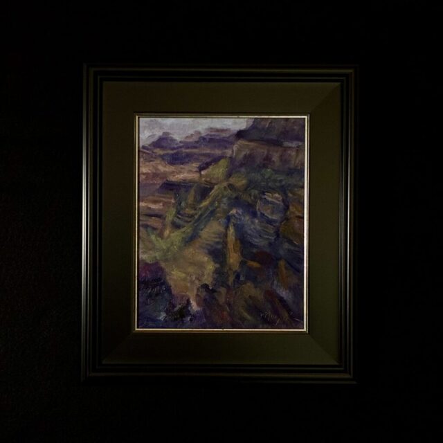 “Hazy Morning on the Rim” by Mary Lois Brown