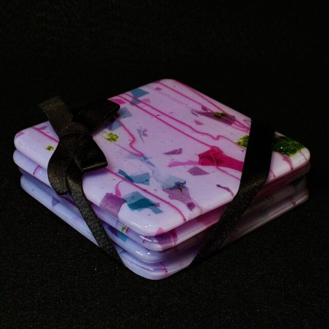 Floral Collage Coaster Set by Susan Moody