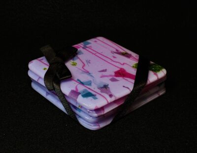 Floral Collage Coaster Set by Susan Moody
