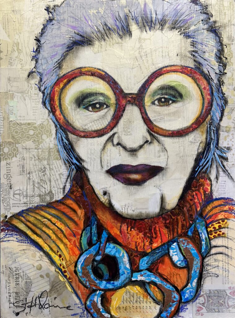 Iconic Iris Apfel by Elizabeth St. Hilaire