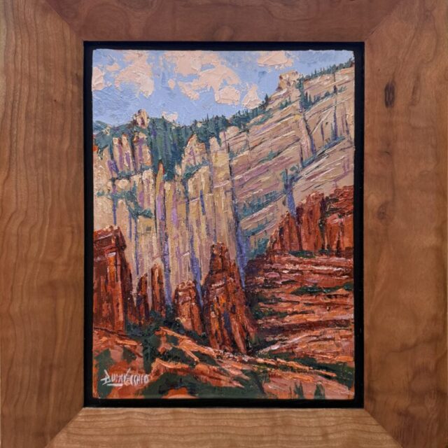 Wilson Mountain At Slide Rock by Ed Buonvecchio