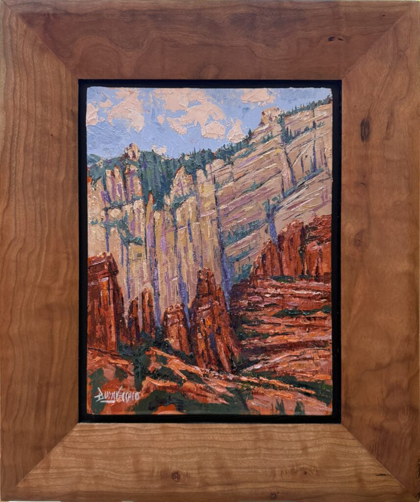 Wilson Mountain At Slide Rock by Ed Buonvecchio
