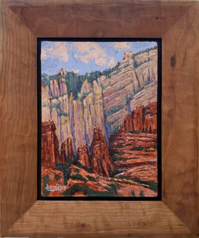 Wilson Mountain At Slide Rock by Ed Buonvecchio
