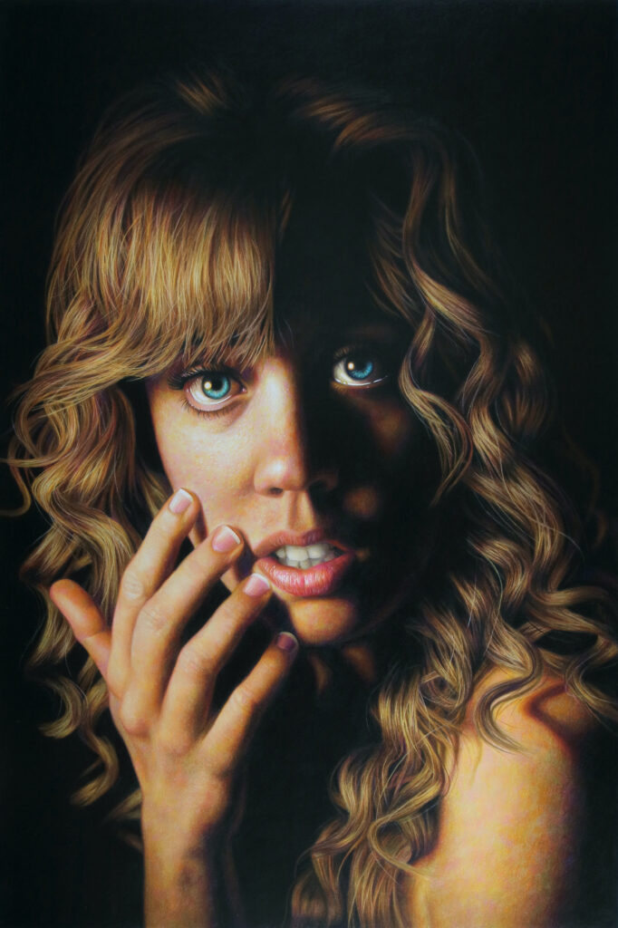 Dynamic Portraits in Colored Pencil