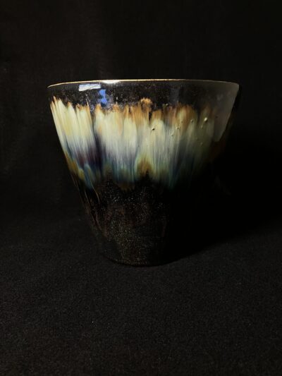 Black Aventurine Vase by Sharon Penchina