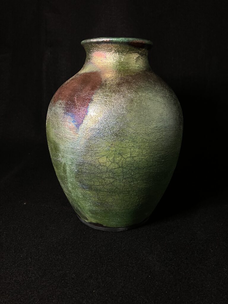 Raku Jar (Medium) by Sharon Penchina