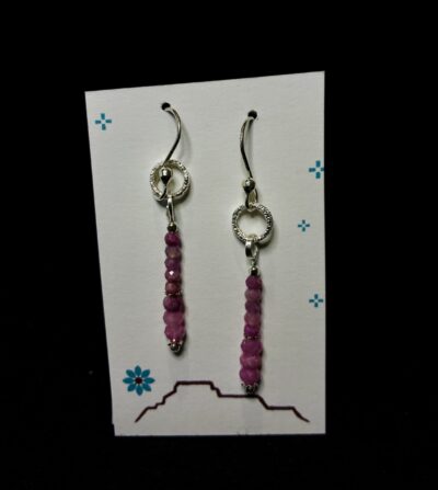 Ruby & Sterling Silver Earrings by Nancy Foo