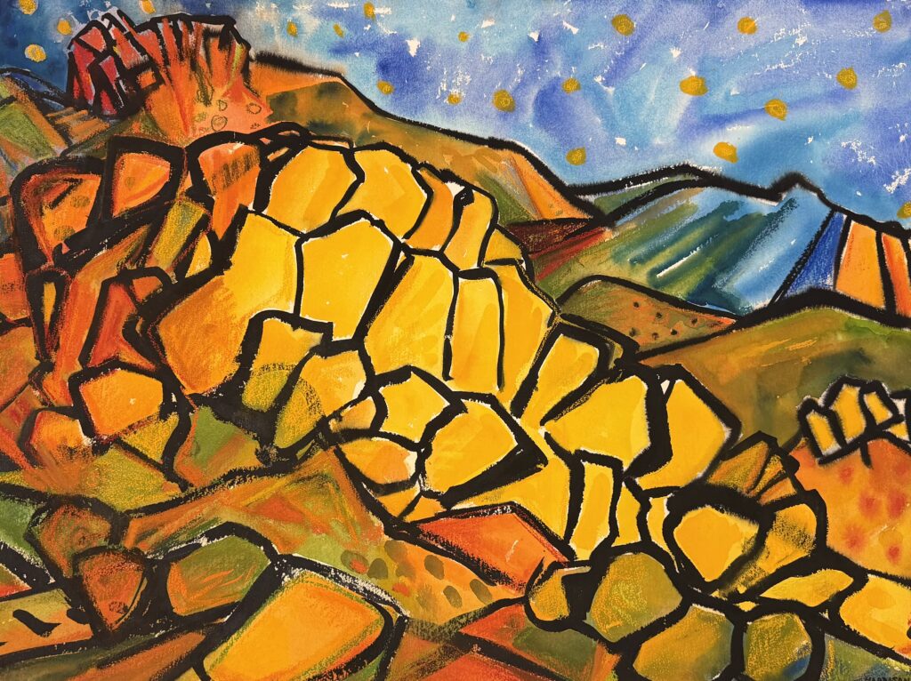 Landscape with Stars by Myrna Harrison