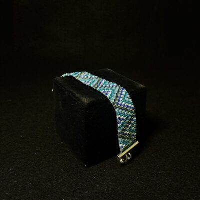 14 Warp BLUE WAVE Swarovski Crystals by Nancy Leicht