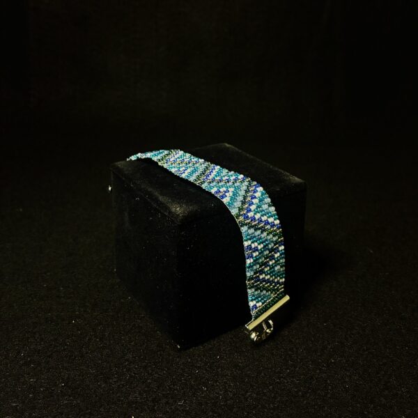 14 Warp BLUE WAVE Swarovski Crystals by Nancy Leicht