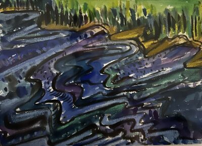 Breakwater Eddies #2 by Myrna Harrison