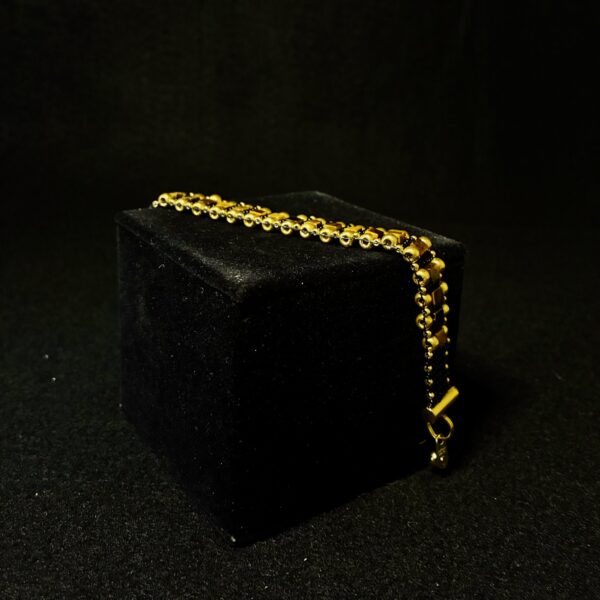 COURAGE Tigers Eye, Gold Plated Beads and Black Miyuki’s by Nancy Leicht