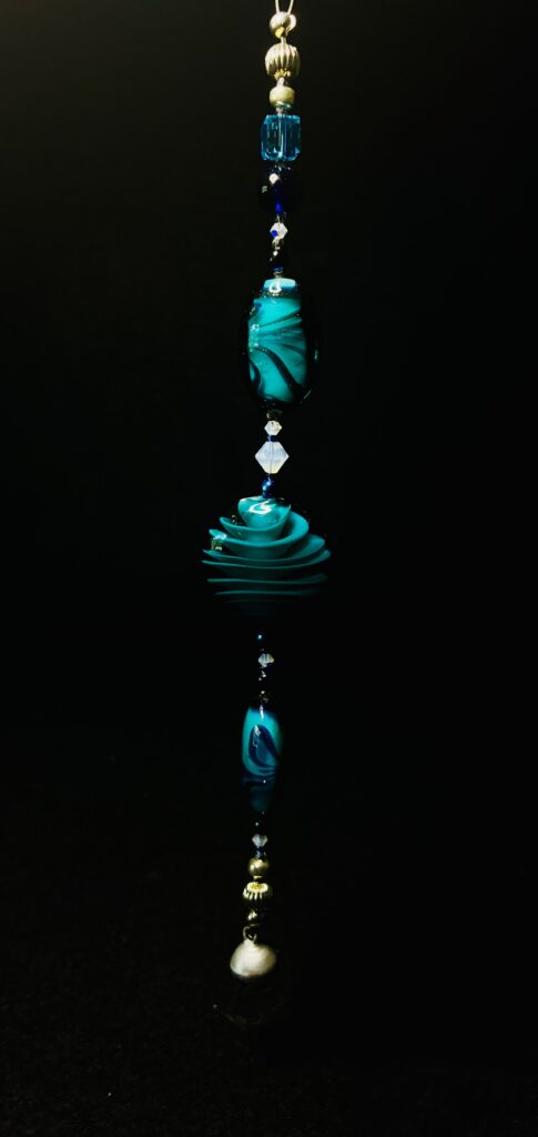 Crystal Lamp Work Ornament by Nancy Leicht