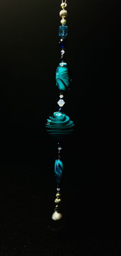 Crystal Lamp Work Ornament by Nancy Leicht