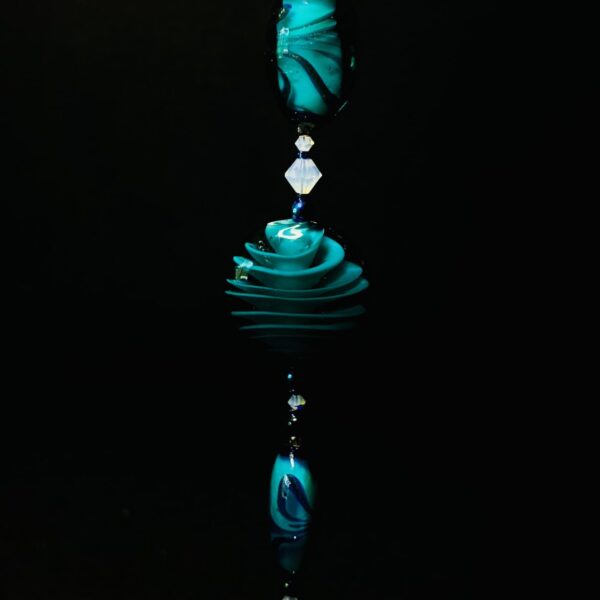 Crystal Lamp Work Ornament by Nancy Leicht