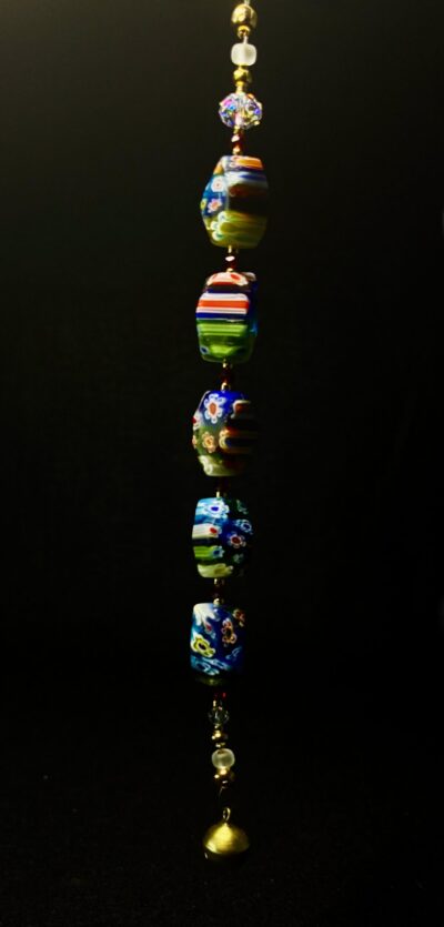 Millefleur Beaded Crystal Ornament by Nancy Leicht