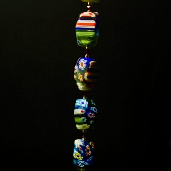 Millefleur Beaded Crystal Ornament by Nancy Leicht