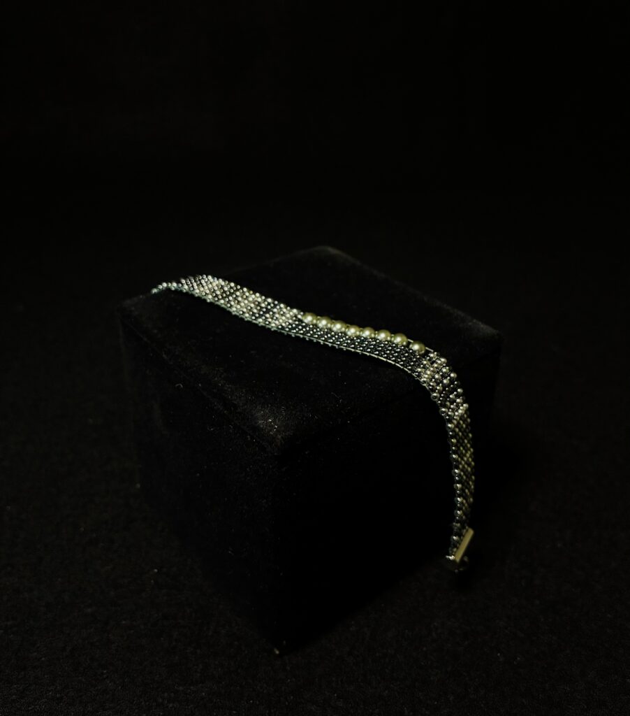 Moon Glow Gray Pearls, Miyuki Seeds Beads by Nancy Leicht