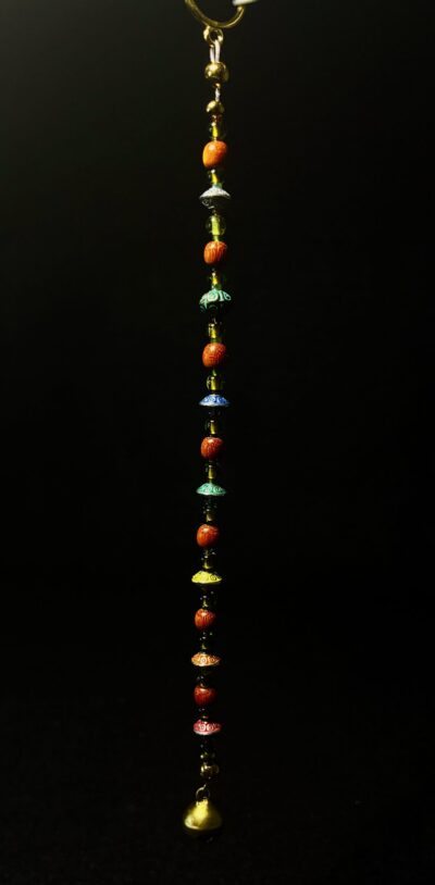 Wood & Metal Beaded Ornament by Nancy Leicht