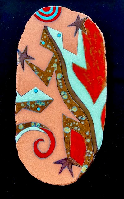 2 Lizards by Mariann Leahy