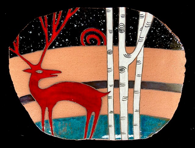 Aspen Deer by Mariann Leahy