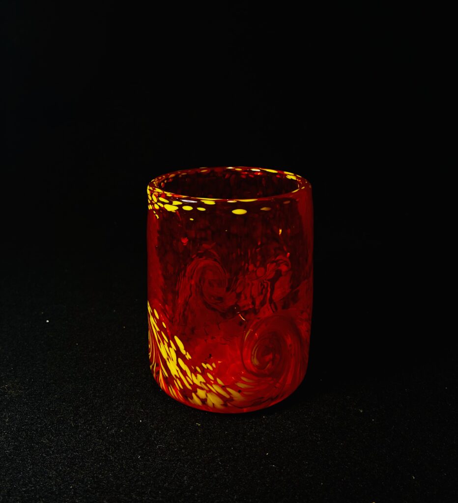 Fireball Stemless Glass by George Averbeck