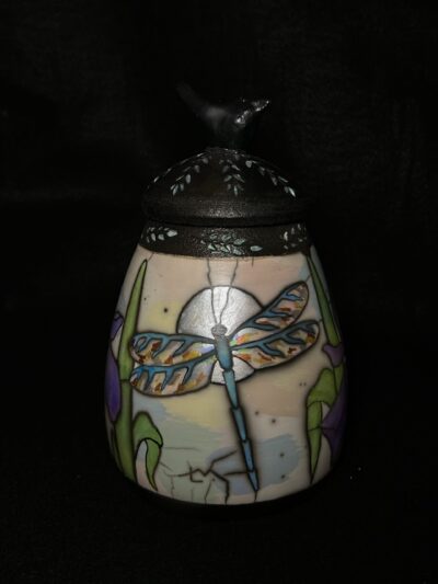 Iris and Dragonfly by Lin and Ken Mikell
